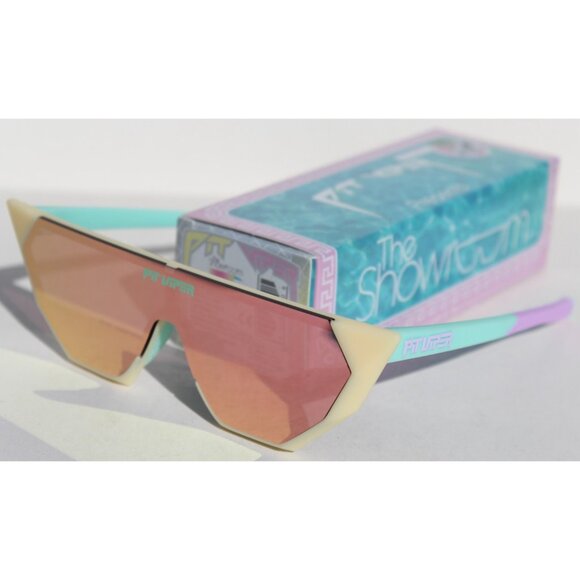PIT VIPER The Passion Showroom Sunglasses Blue/White/Purple/Pink Revo NEW - Picture 11 of 11